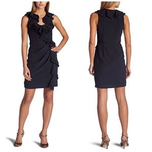 Eva Franco Cecile Black Ruffle Dress